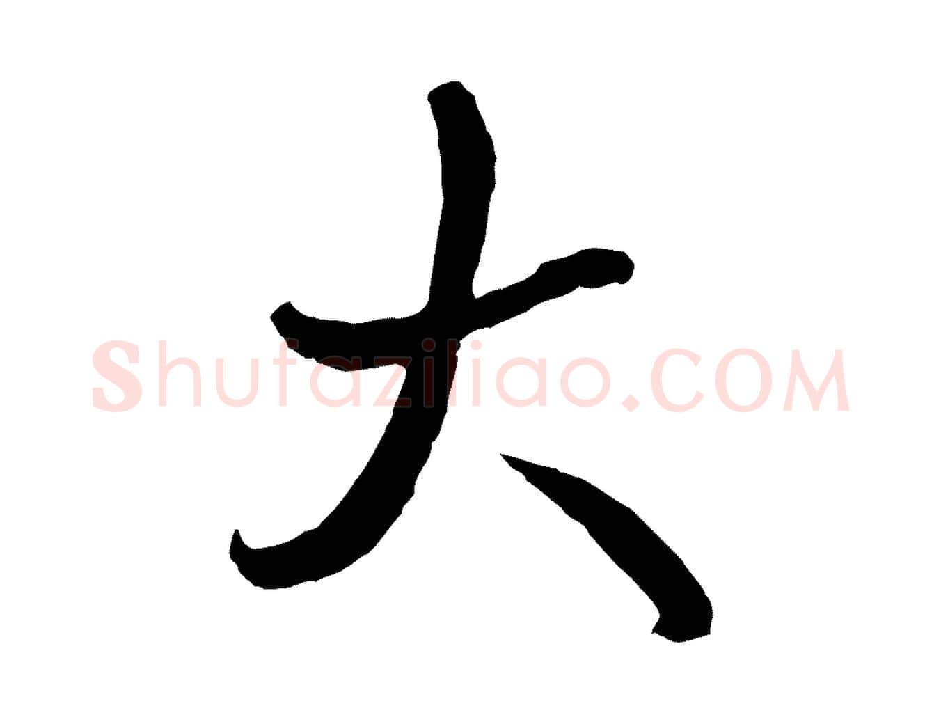 大毛笔行书写法,摘自清代高宗跋伯远帖