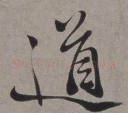 道字徐渭毛笔行书书法写法,摘自行草书诗卷