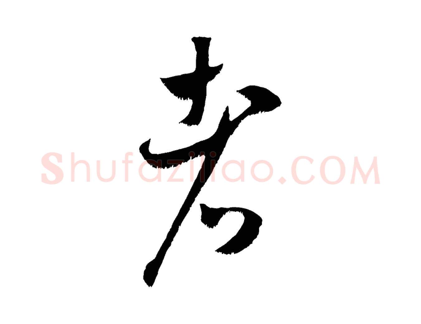 者毛笔行书写法,摘自宋代米芾元日帖
