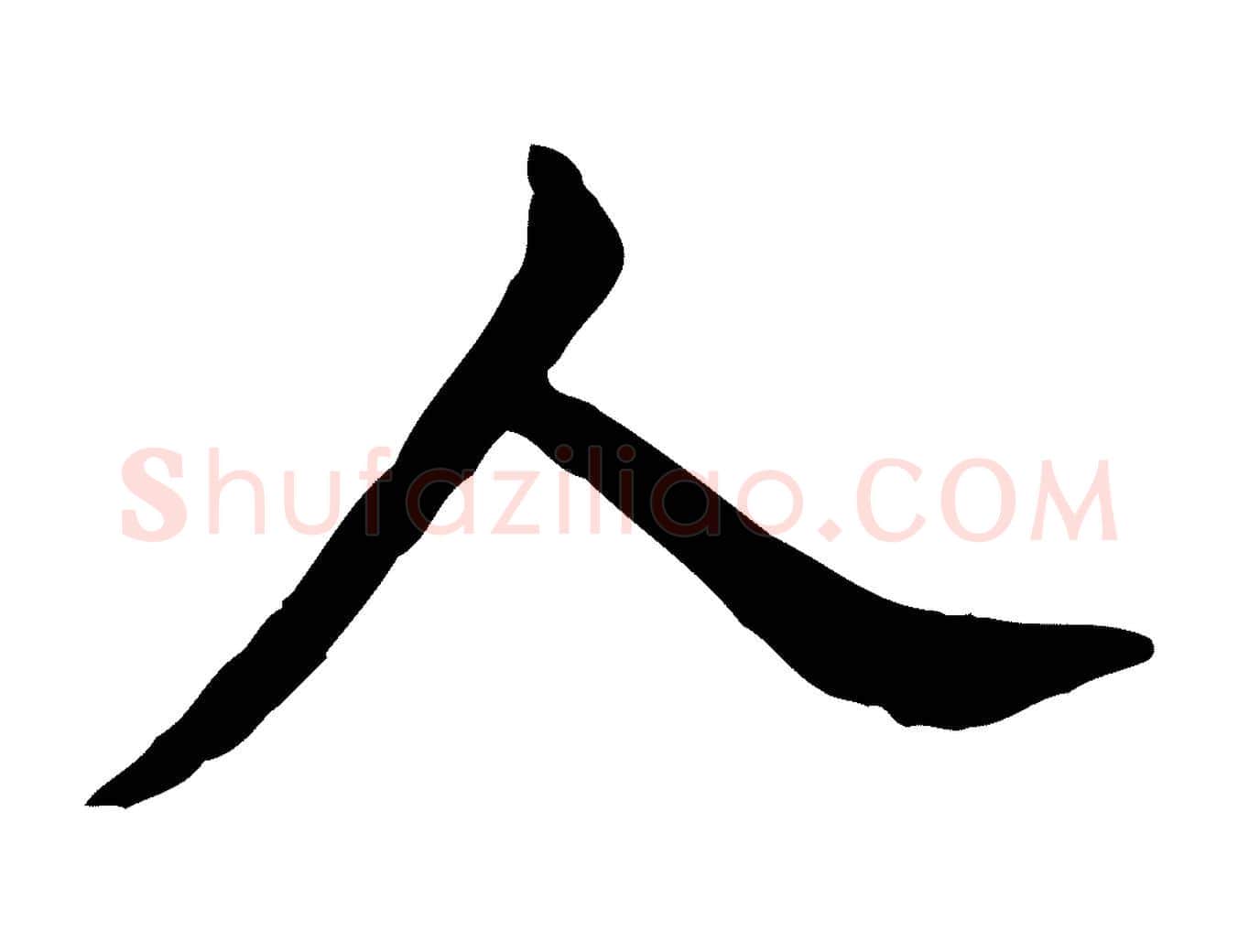 人毛笔行书写法,摘自明代董其昌跋伯远帖