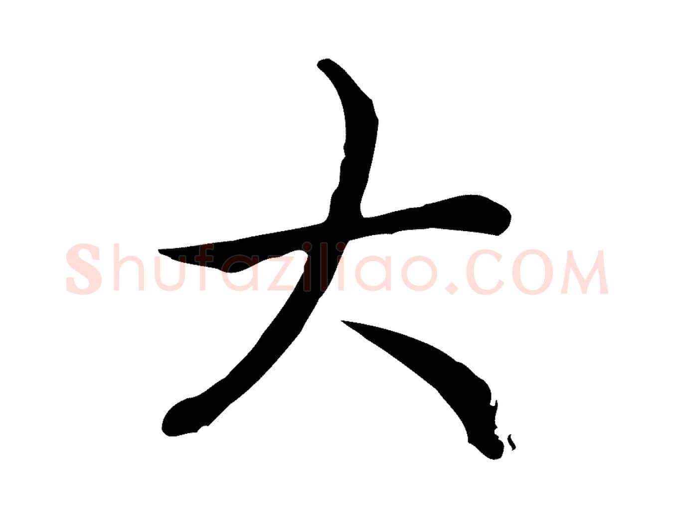 大毛笔行书写法,摘自清代高宗跋保母帖