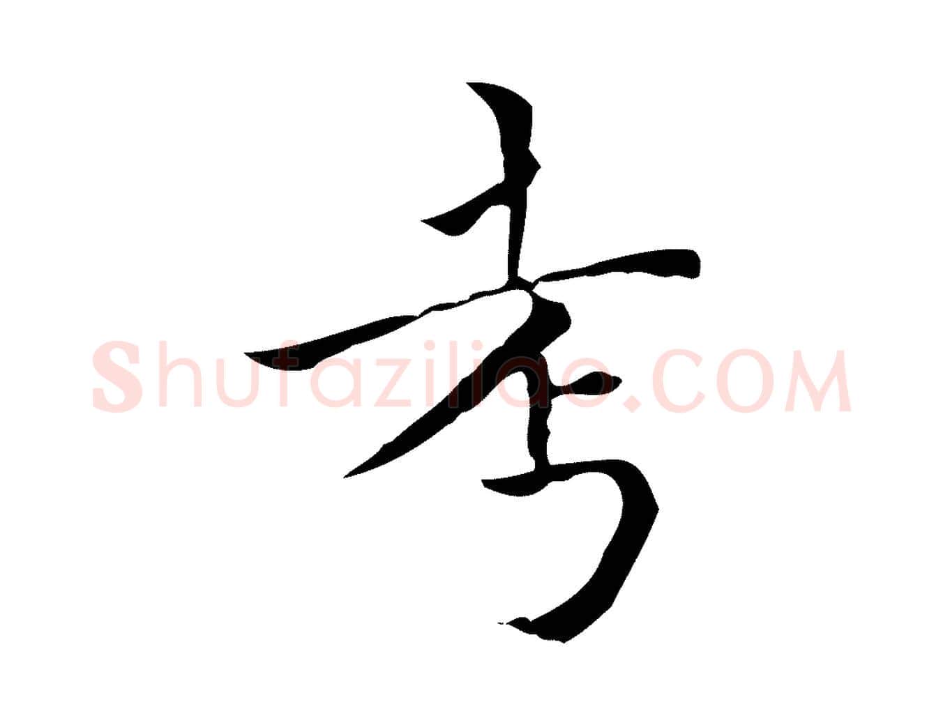 考毛笔行楷写法,摘自明代陆行直跋荐季直表
