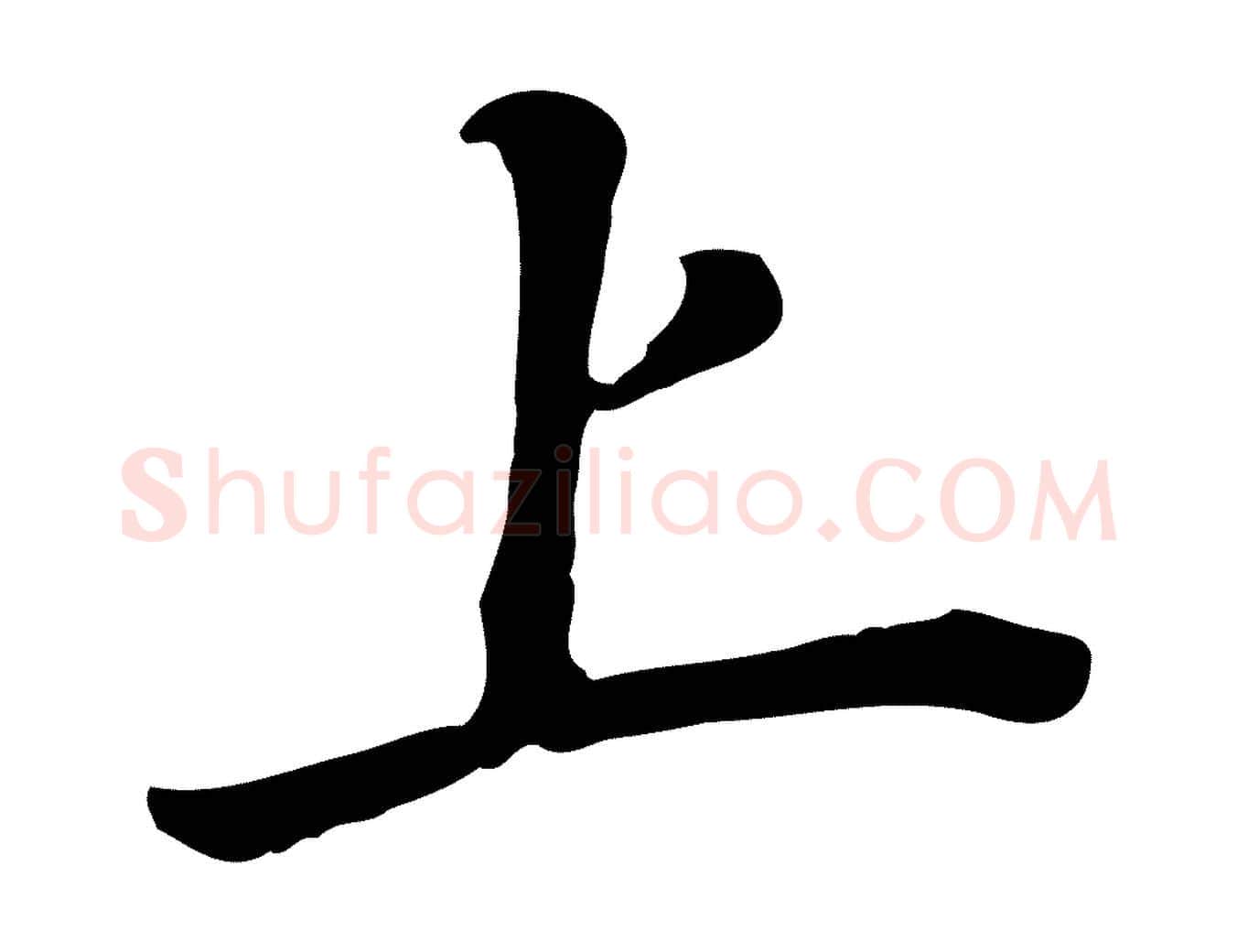 上毛笔行书写法,摘自明代董其昌跋孝经