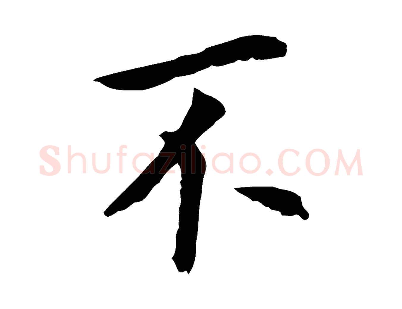 不毛笔行书写法,摘自明代董其昌跋孝经
