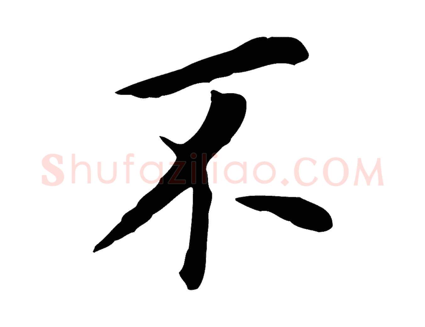 不毛笔行书写法,摘自明代董其昌跋孝经