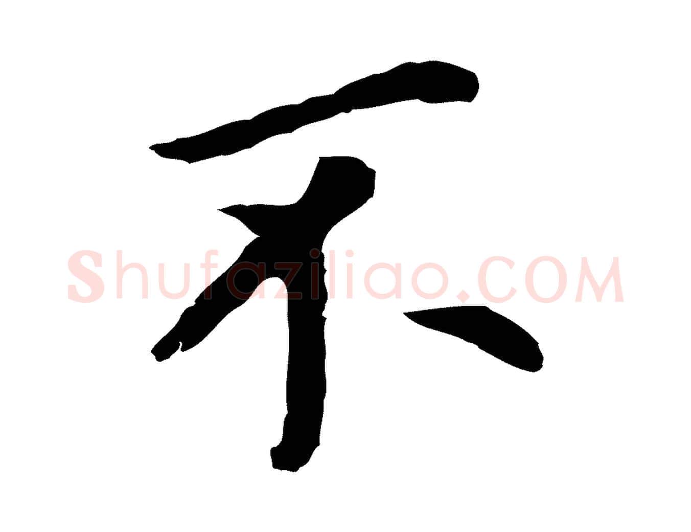 不毛笔行书写法,摘自明代董其昌跋孝经