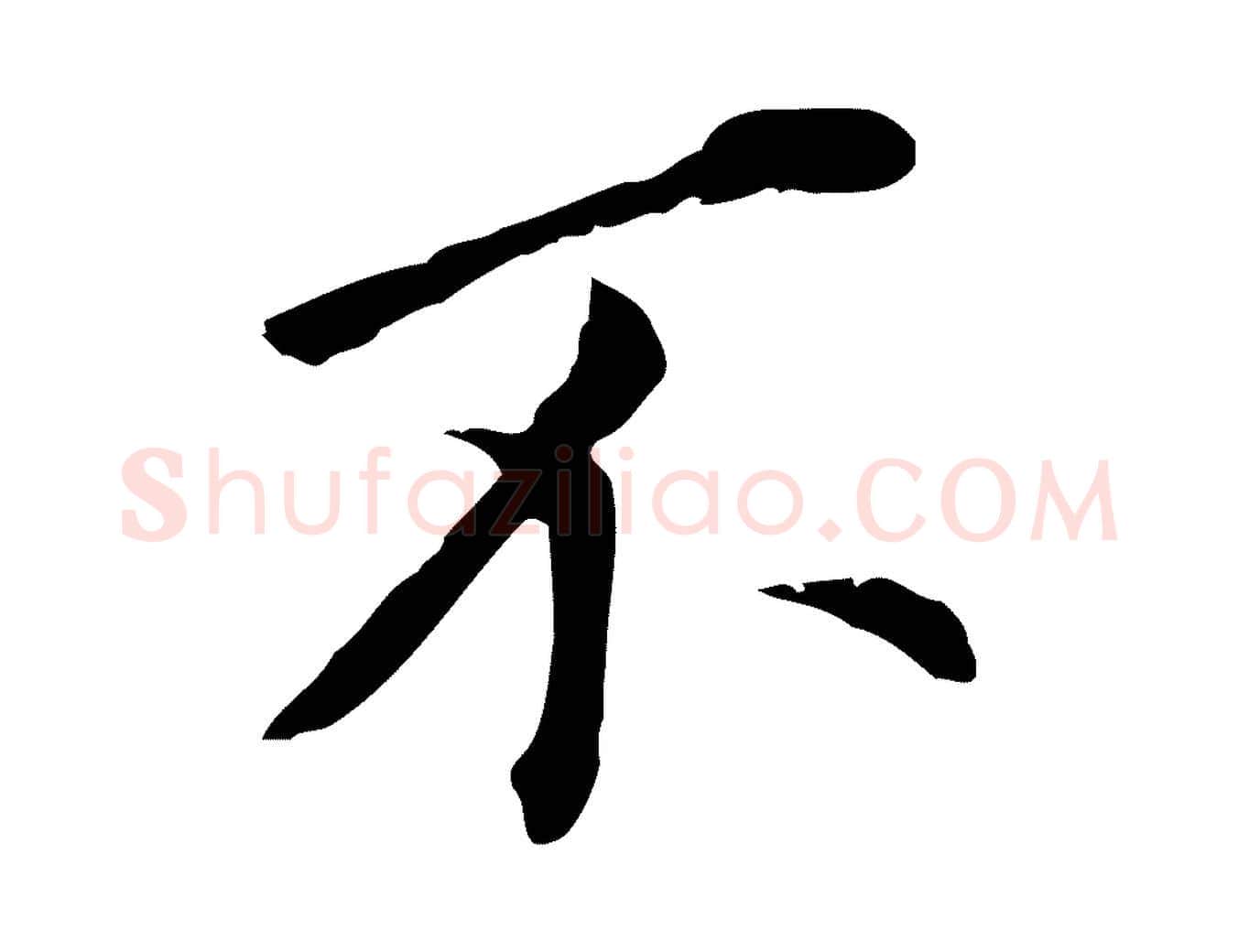 不毛笔行书写法,摘自明代董其昌跋孝经