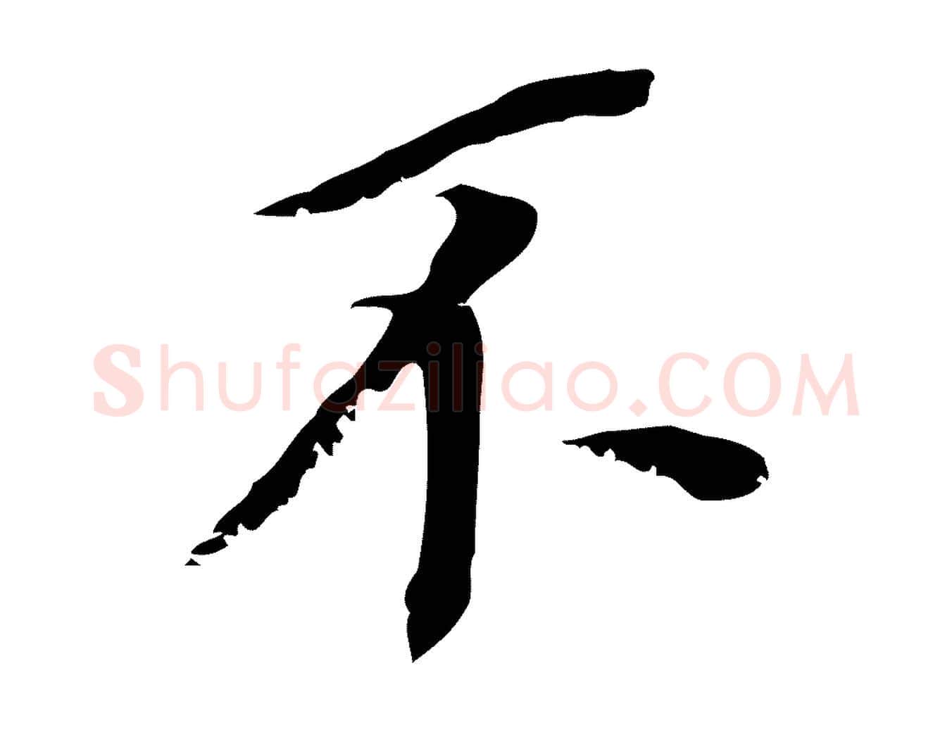 不毛笔行书写法,摘自明代董其昌跋孝经