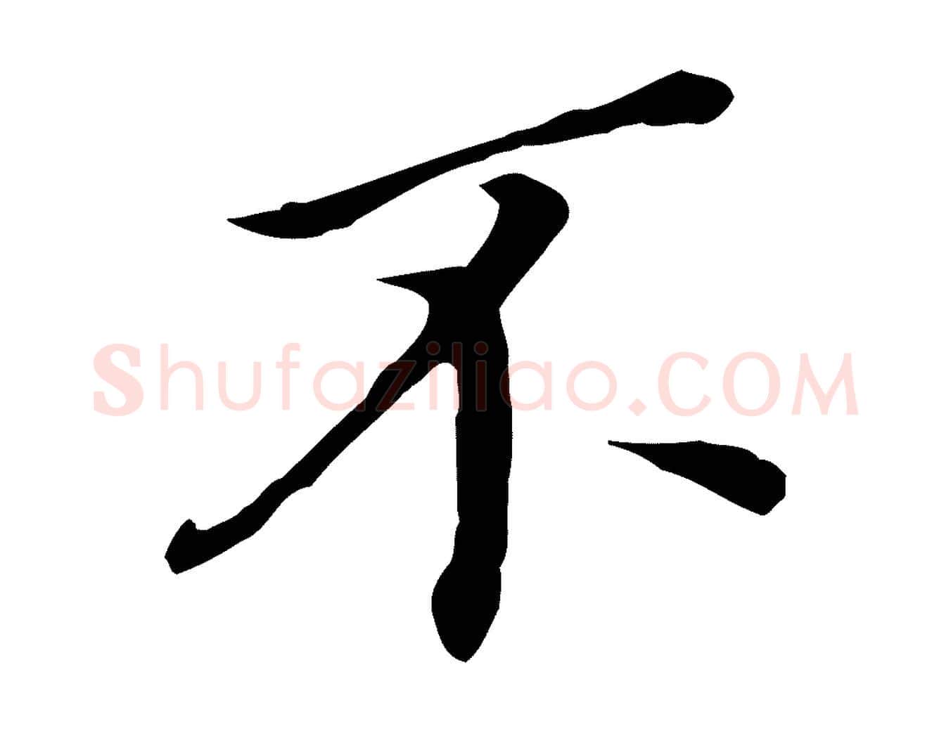 不毛笔行书写法,摘自明代董其昌跋孝经