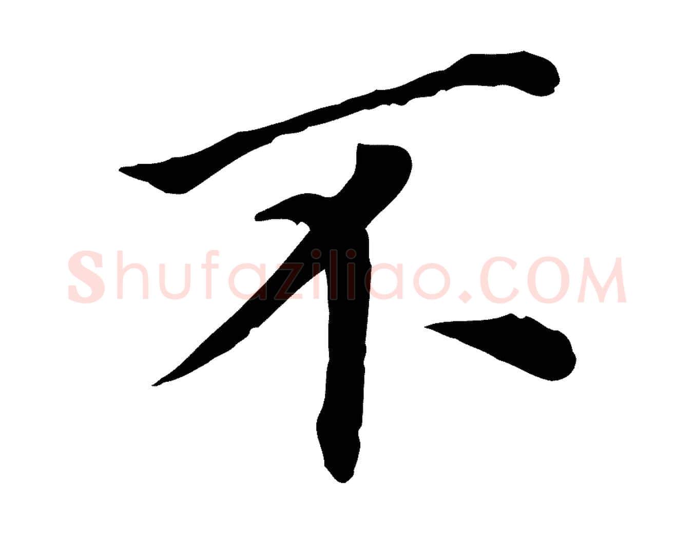 不毛笔行书写法,摘自明代董其昌跋孝经