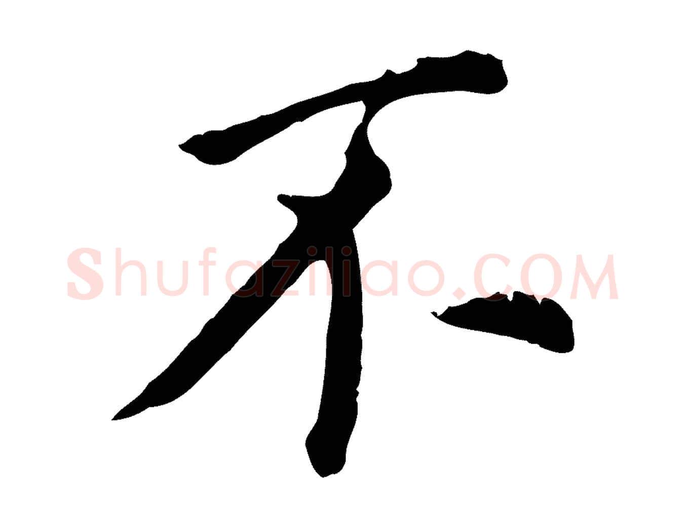 不毛笔行书写法,摘自明代董其昌跋孝经