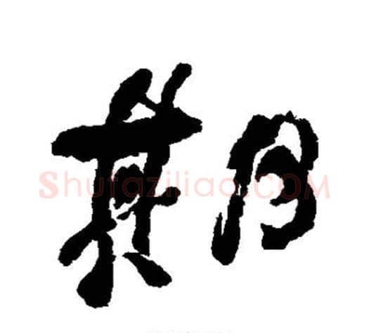 期字何绍基毛笔行书书法写法,摘自何绍基毛笔行书书法作品