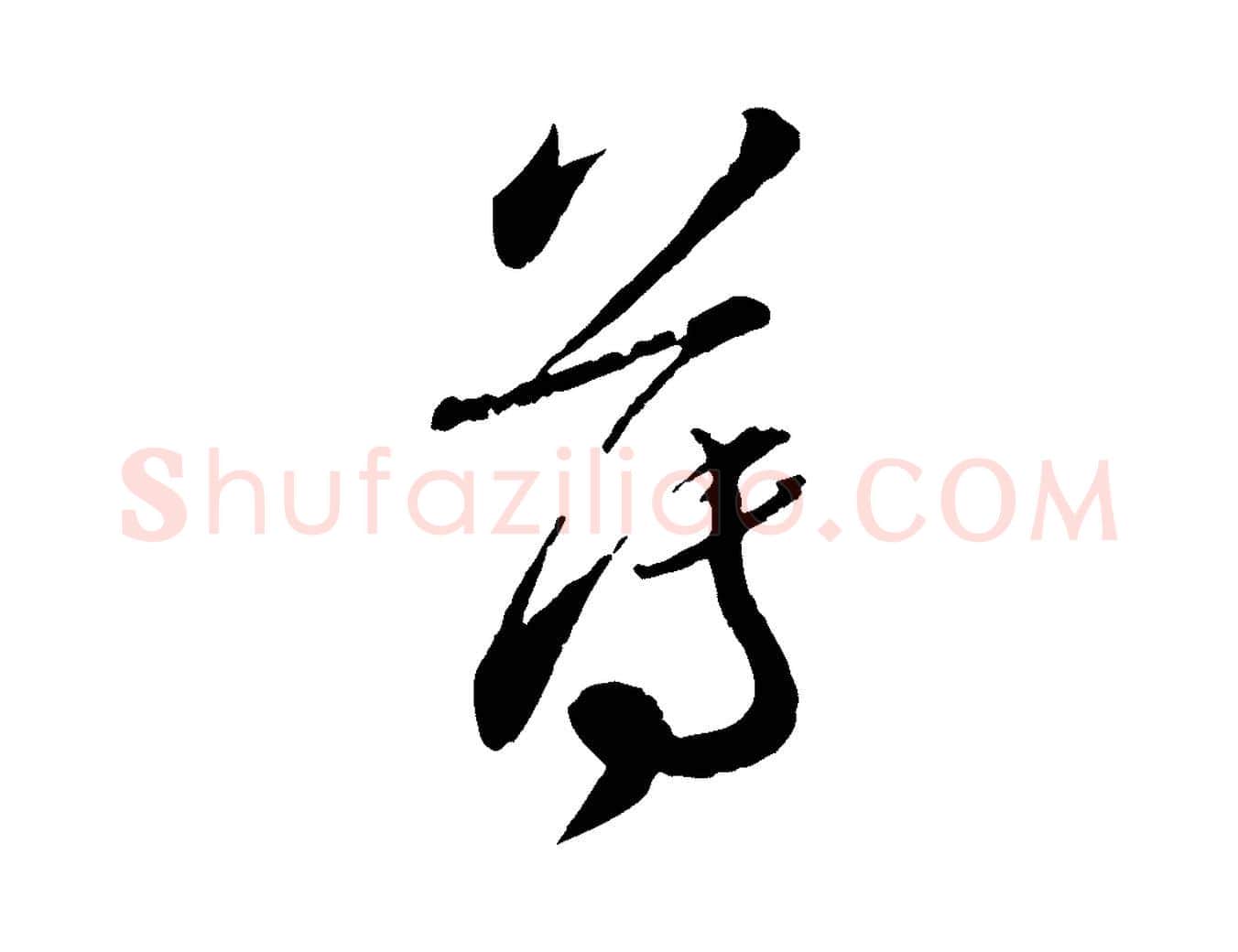 薄毛笔行书写法,摘自宋代蔡襄与彦猷帖