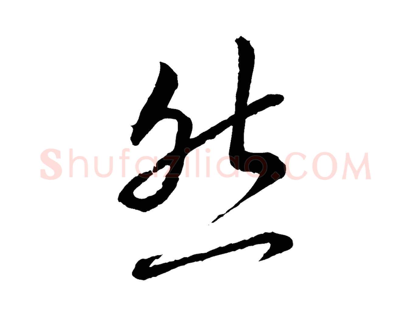 然毛笔行书写法,摘自宋代蔡襄与彦猷帖