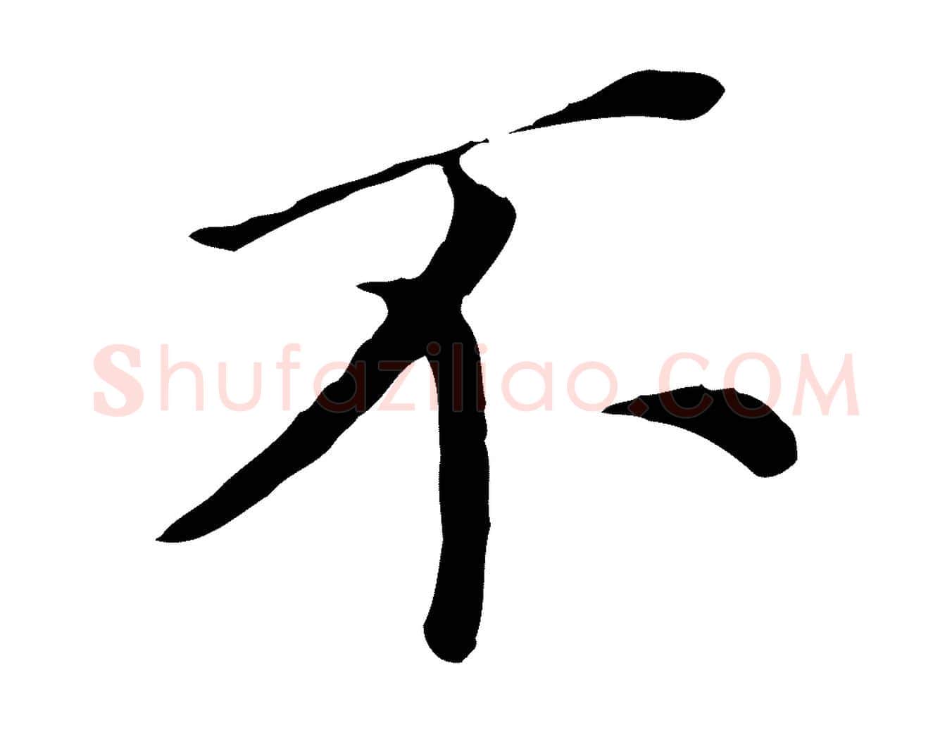 不毛笔行书写法,摘自明代董其昌跋孝经