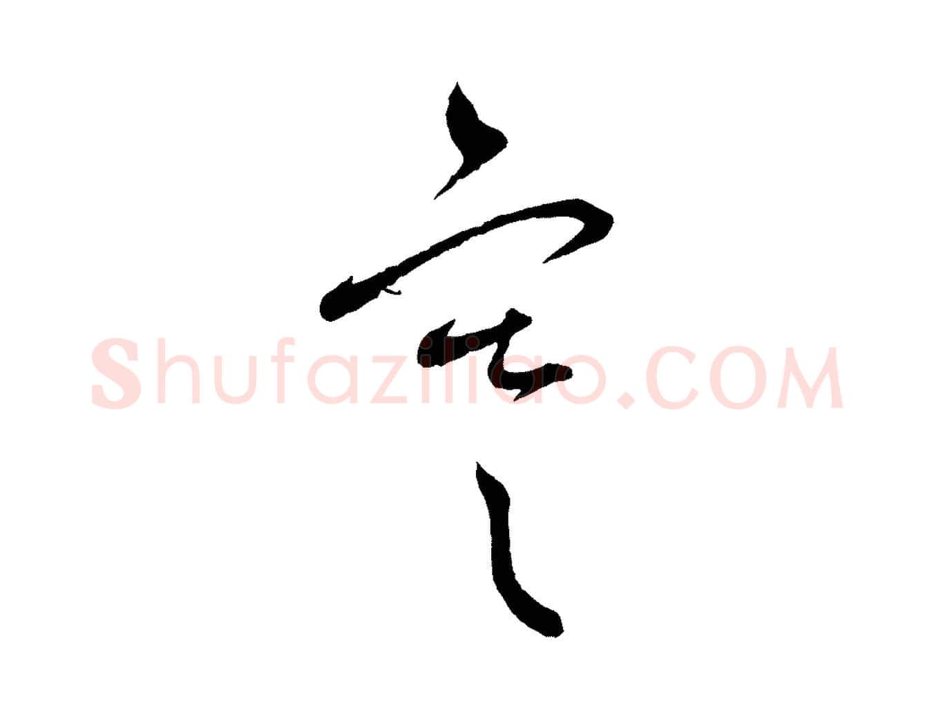 寒毛笔行书写法,摘自宋代蔡襄与彦猷帖