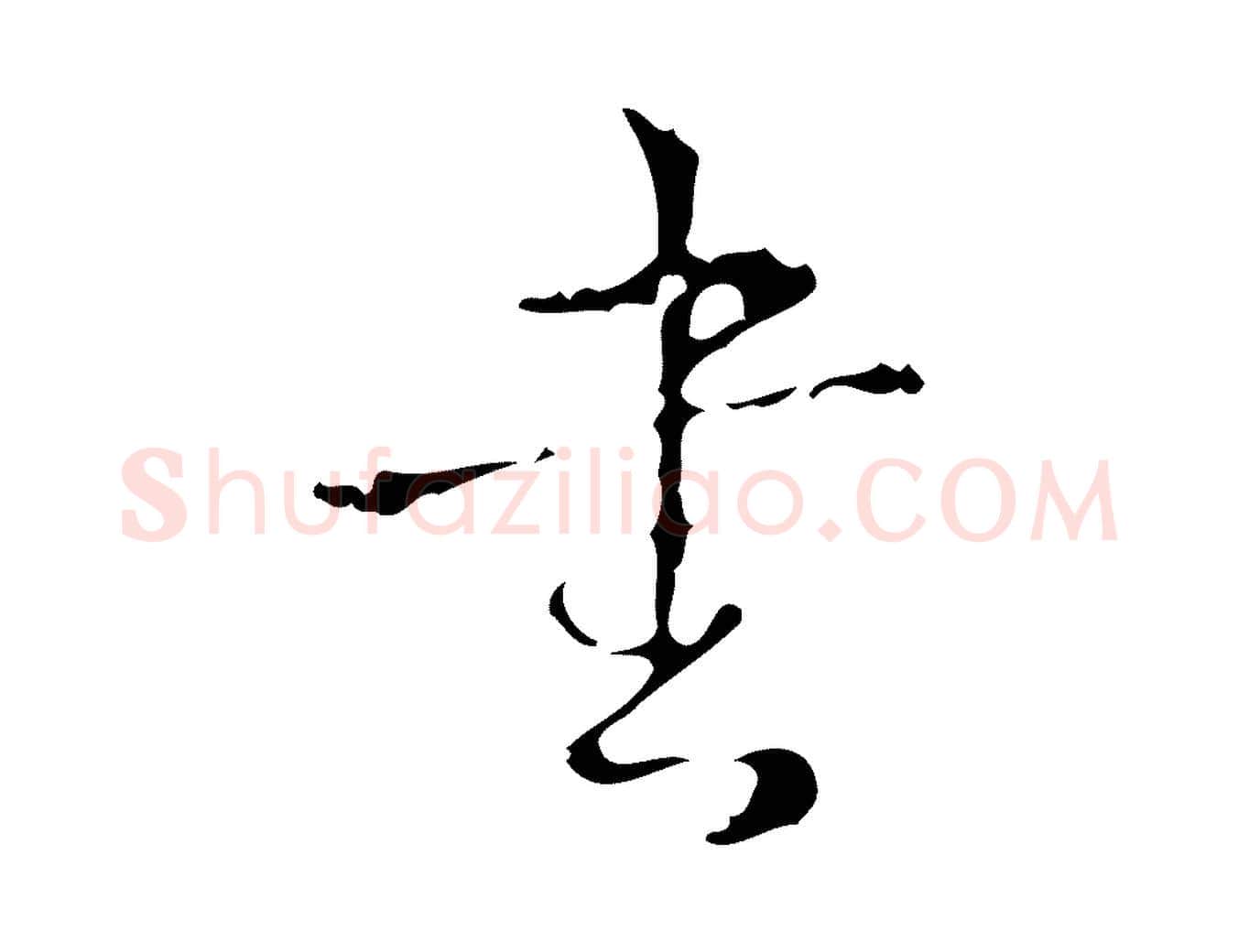 書毛笔行书写法,摘自清代高宗跋廌季直表