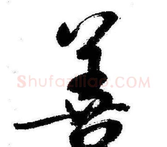 善字启功毛笔行书书法写法,摘自临苏轼诗文帖