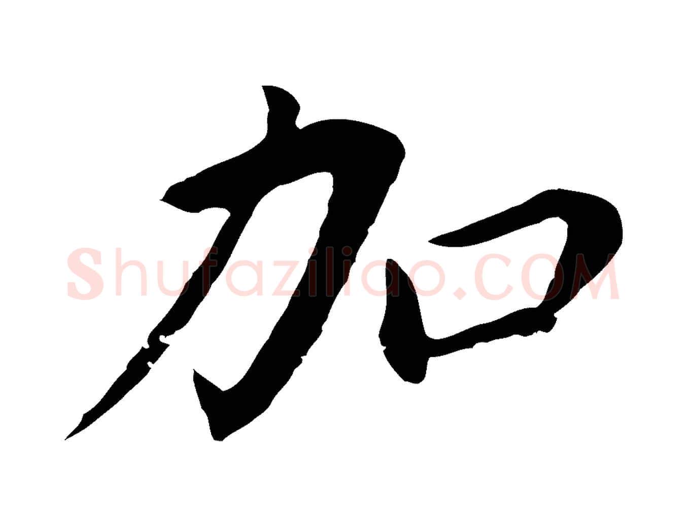 加毛笔行书写法,摘自明代董其昌跋孝经