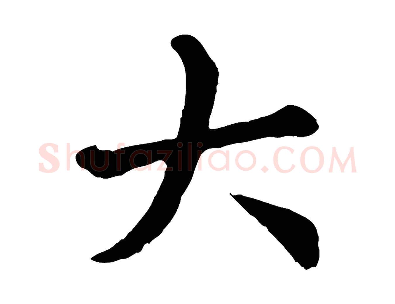 大毛笔行楷写法,摘自元代赵孟頫临兰亭序并跋