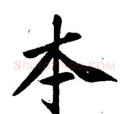 本字康熙毛笔行书书法写法,摘自千字文