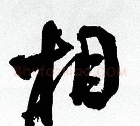 相字何绍基毛笔行书书法写法,摘自临颜真卿争座位帖