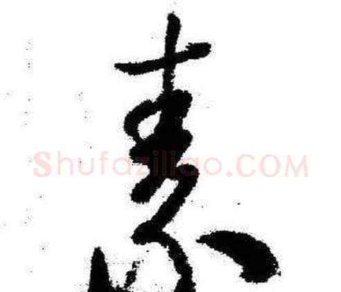 素字启功毛笔行书书法写法,摘自临苏轼诗文帖