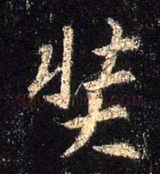 奘毛笔行书写法,摘自唐怀仁集王羲之圣教序