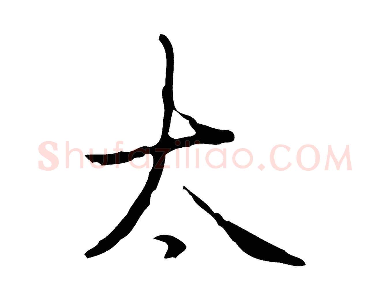 太毛笔行书写法,摘自清代高宗跋临锺繇千字文