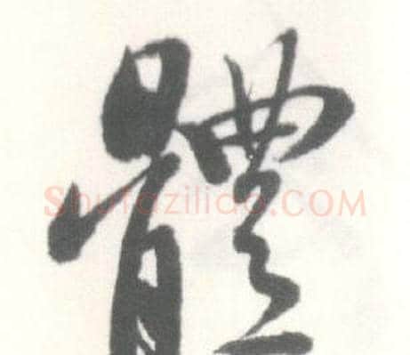 體字启功毛笔行书书法写法,摘自临苏轼手札
