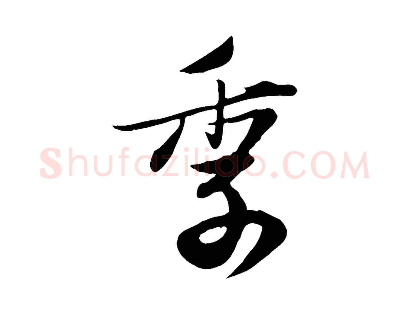季毛笔行书写法,摘自宋代苏轼新岁展庆帖
