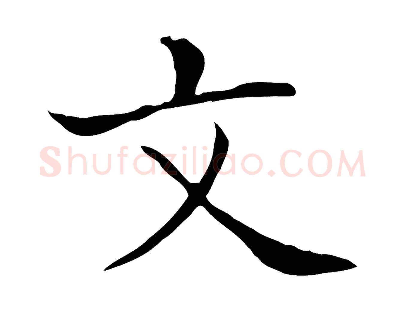 文毛笔行书写法,摘自东晋王羲之孝女曹娥碑