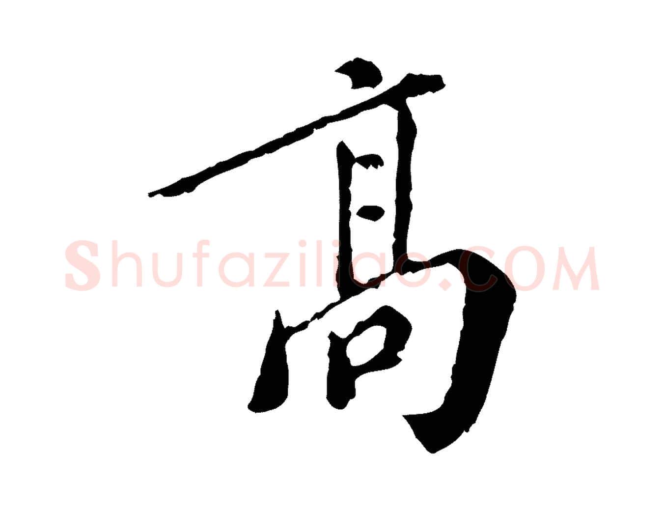 高毛笔行楷写法,摘自明代徐守和跋保母帖