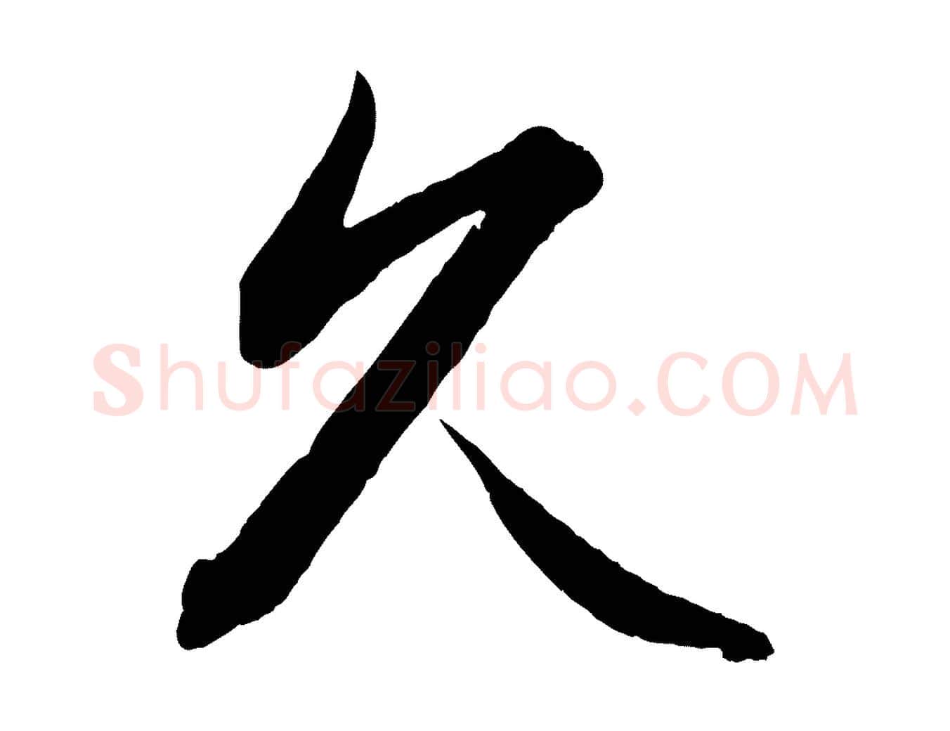 久毛笔行书写法,摘自东晋王羲之都下帖