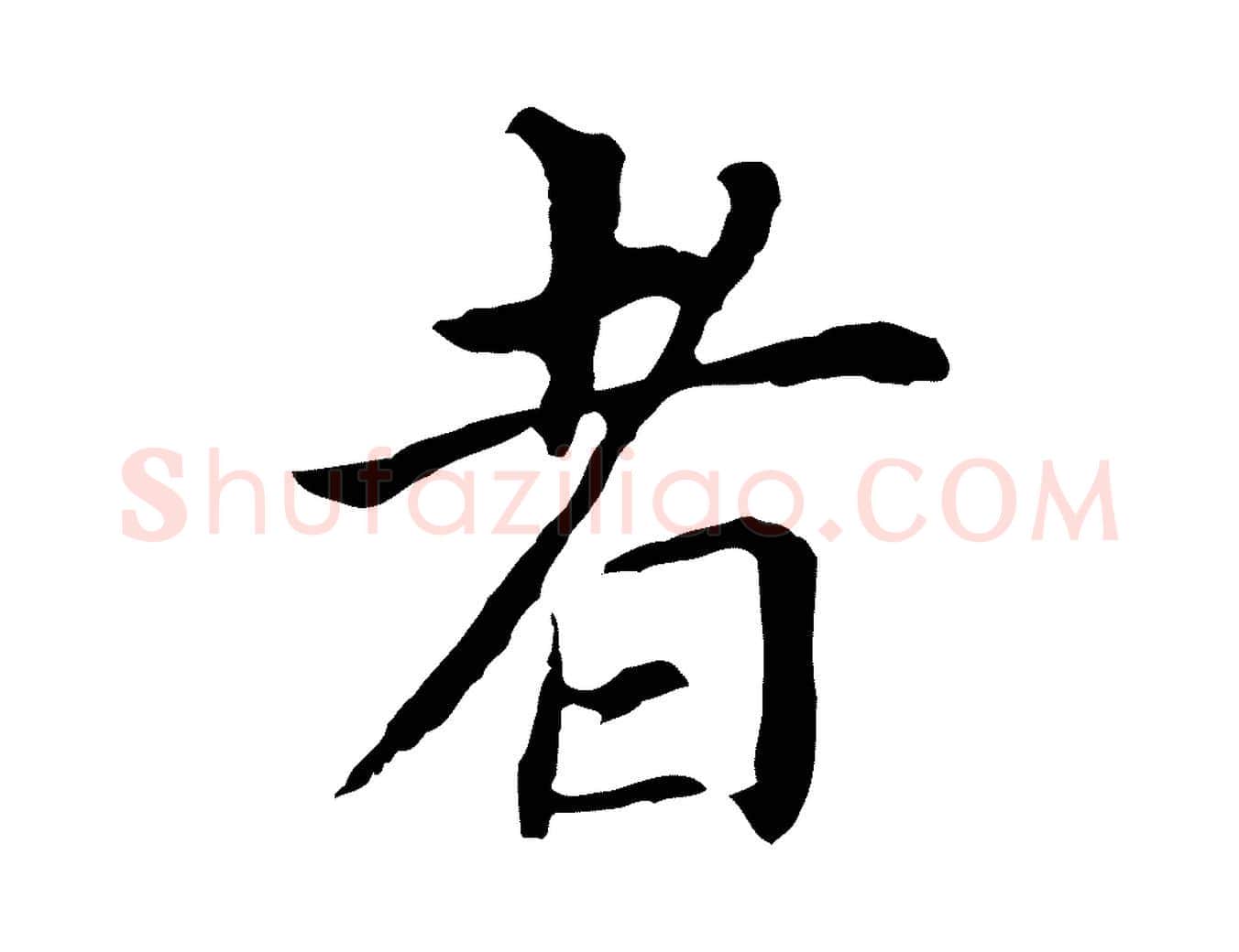 者毛笔行书写法,摘自明代董其昌跋孝经