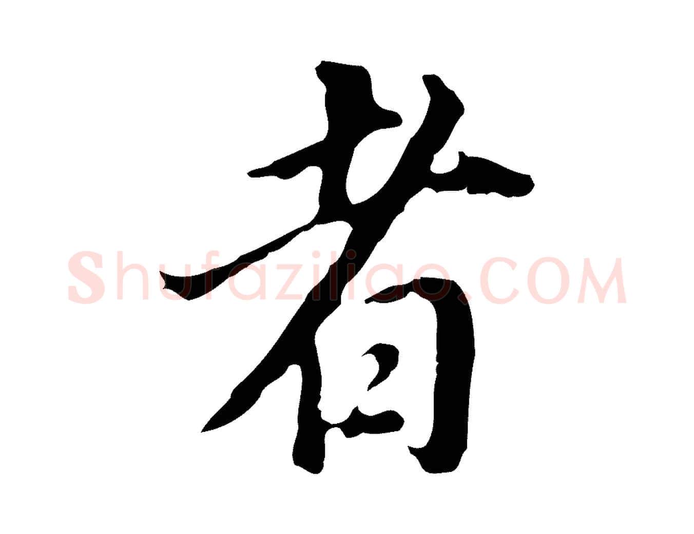 者毛笔行书写法,摘自明代董其昌跋孝经