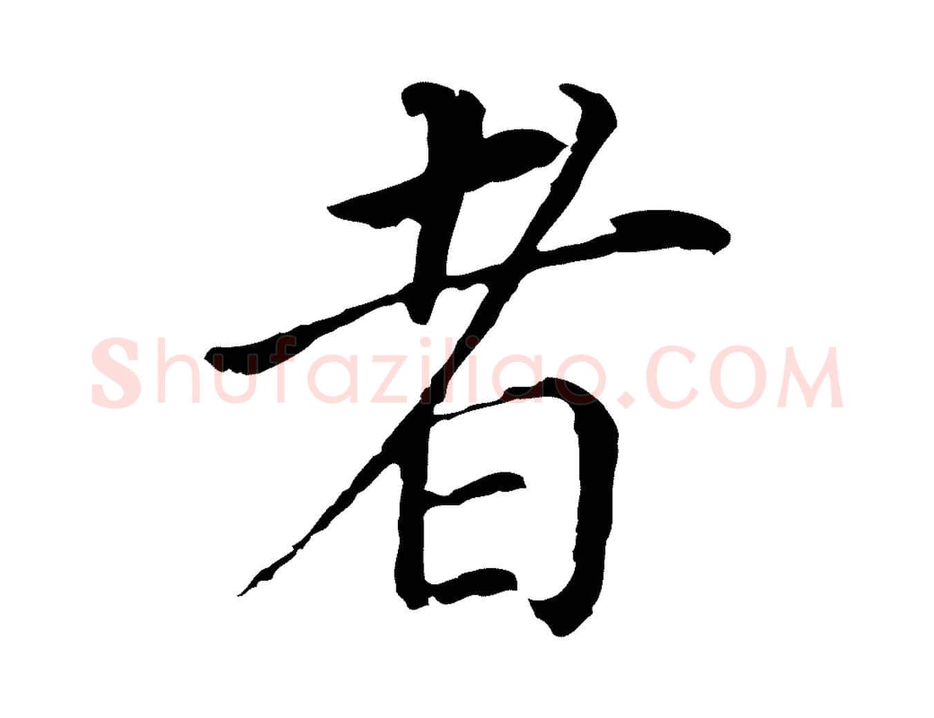 者毛笔行书写法,摘自明代董其昌跋孝经