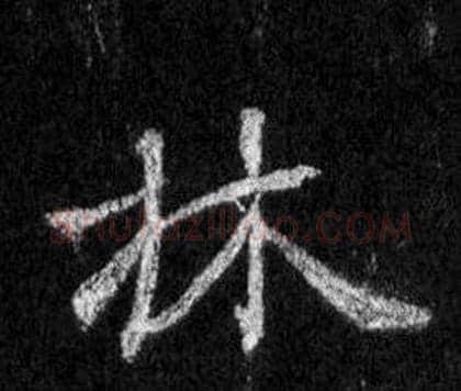 林字王羲之毛笔行书写法,摘自怀仁集圣教序