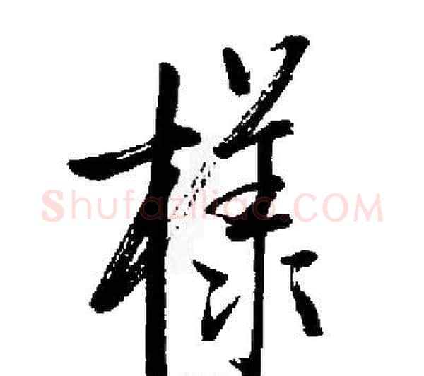 樣字启功毛笔行书书法写法,摘自启功毛笔行书书法作品