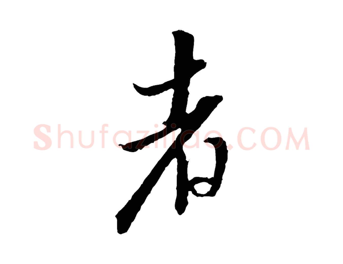 者毛笔行书写法,摘自明代董其昌跋安焘批答帖