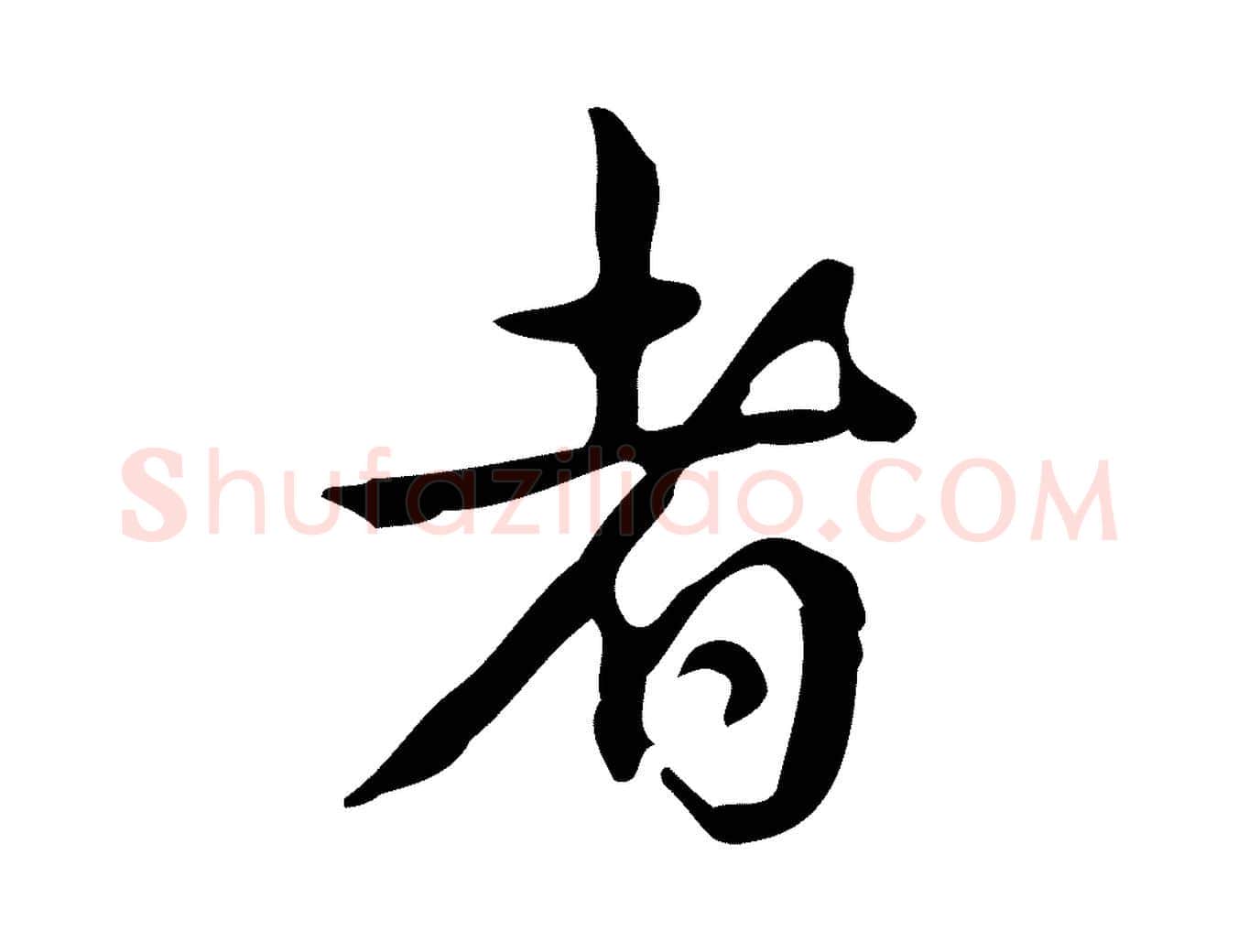 者毛笔行书写法,摘自清代高宗跋送梨帖