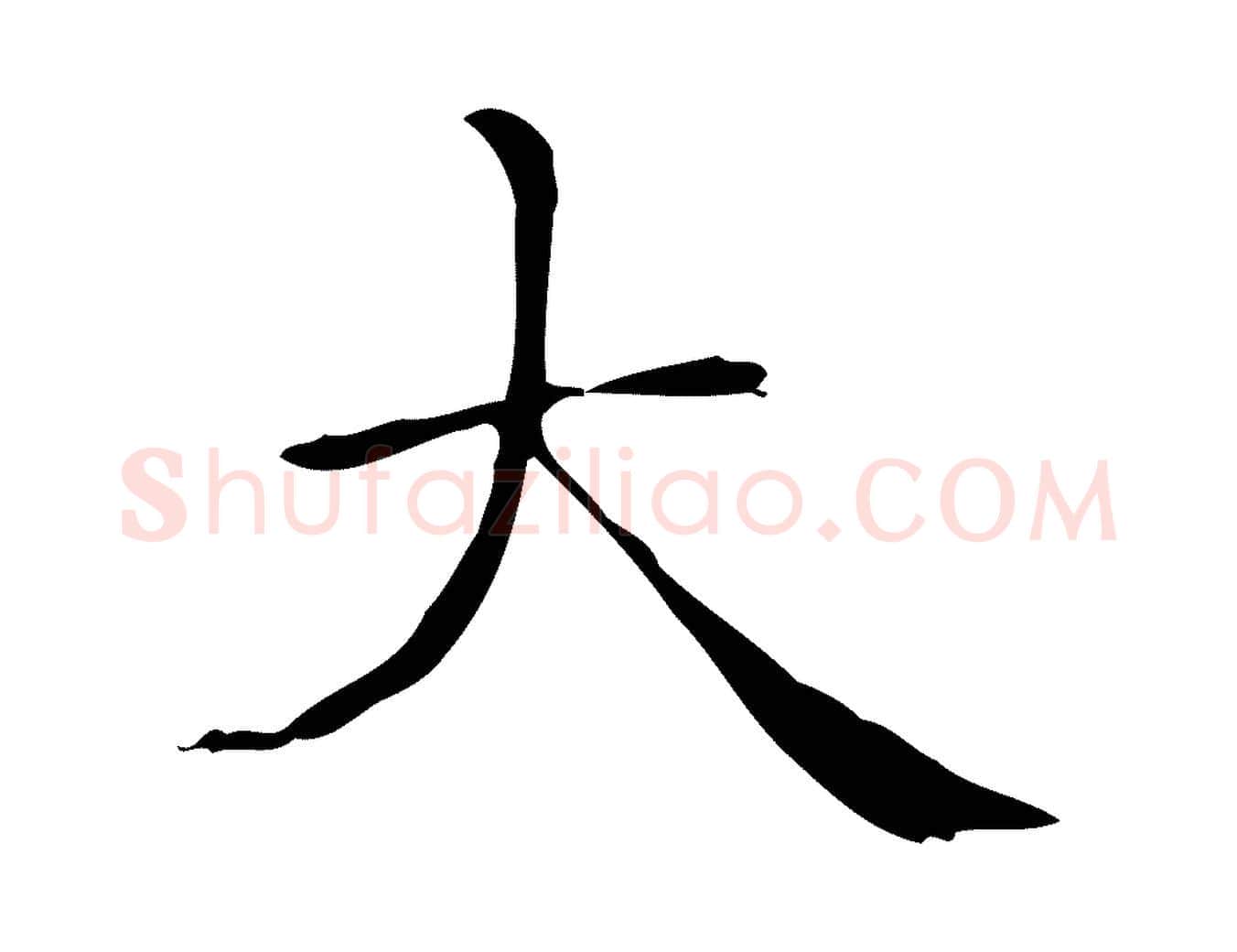 大毛笔行楷写法,摘自宋代黄山谷跋道服赞