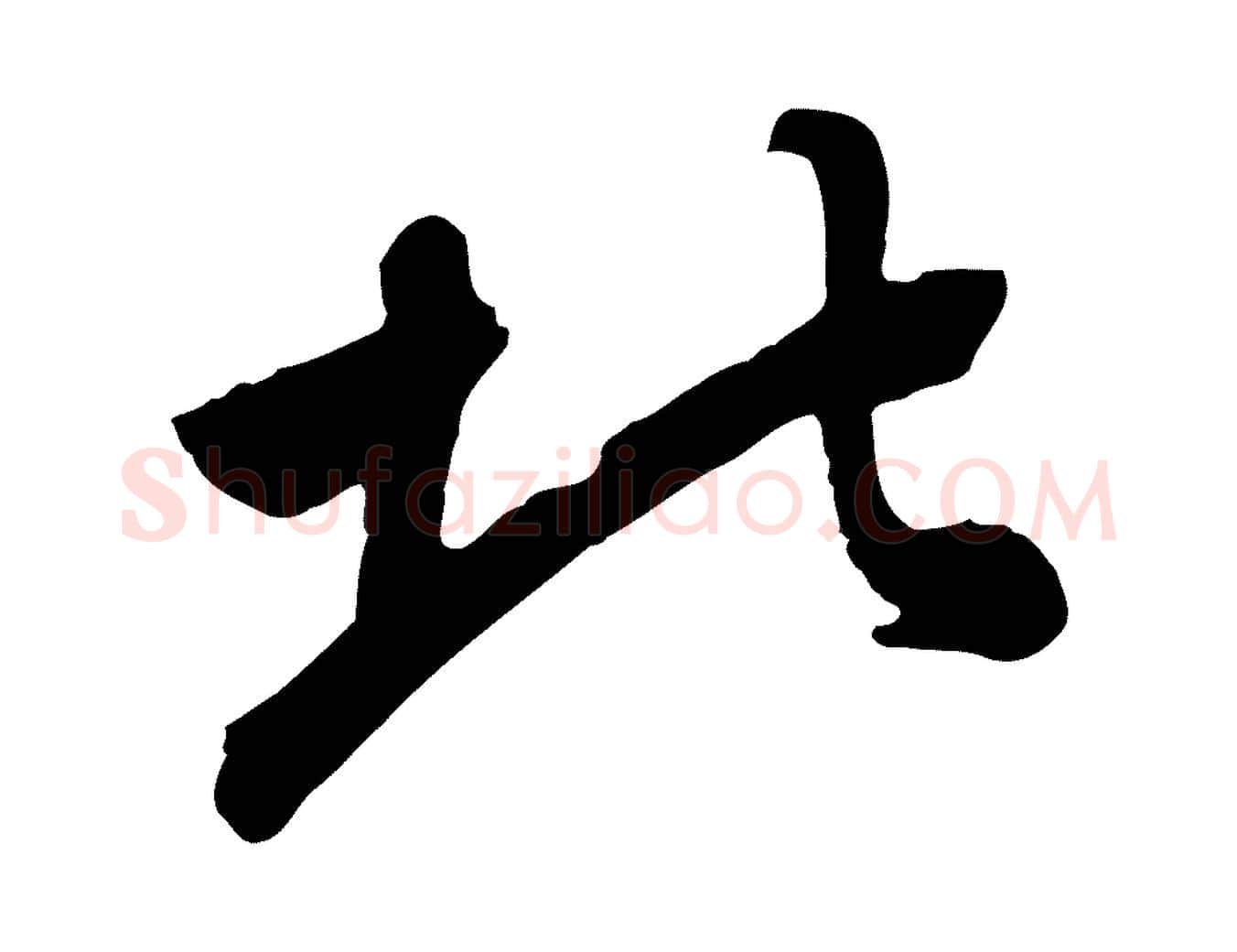 北毛笔行书写法,摘自明代董其昌跋次韵潜师
