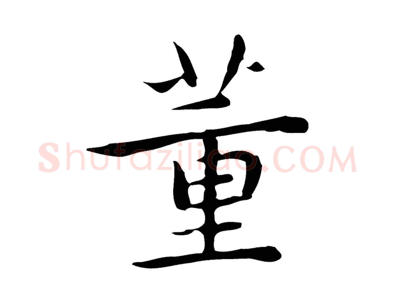 董毛笔行楷写法,摘自明代祝允明後赤壁赋