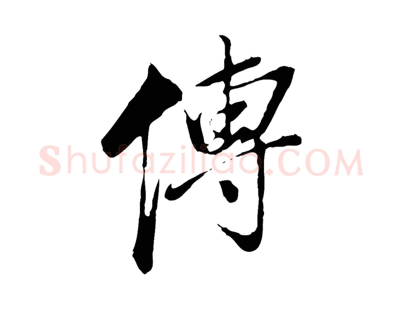傳毛笔行书写法,摘自明代董其昌跋洛神赋十三行补