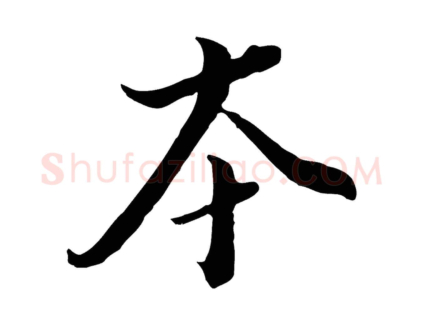 本毛笔行书写法,摘自明代董其昌跋洛神赋十三行补
