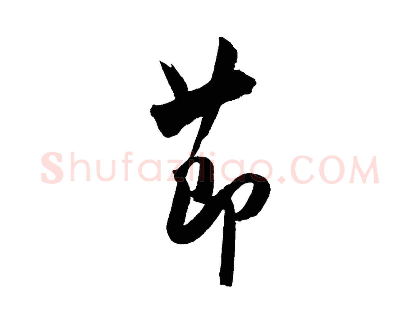 節毛笔行书写法,摘自宋代米芾与提刑帖