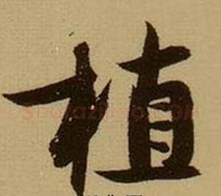 植字薛绍彭毛笔行书书法写法,摘自杂书卷