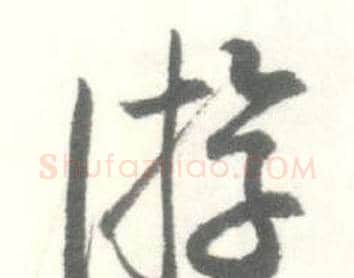 游字启功毛笔行书书法写法,摘自临苏轼手札