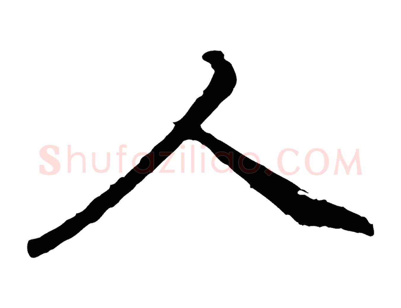 人毛笔行楷写法,摘自明代祝允明跋与中峰帖
